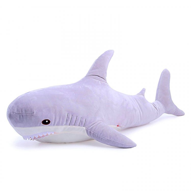 Мягкая игрушка БЛОХЭЙ «Акула» 98 см, МИКС (серая)