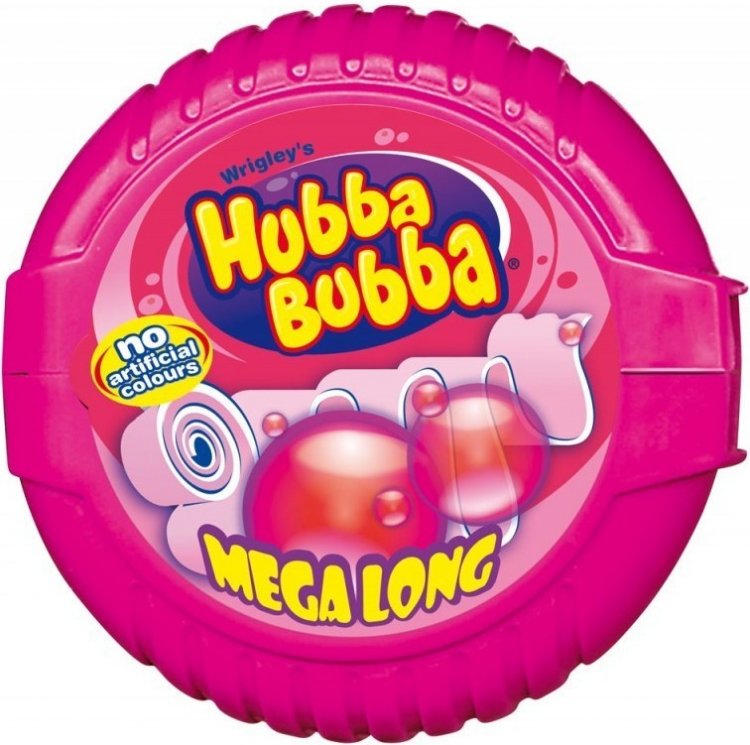Жевательная резинка Hubba Bubba Bubble Tape Fancy Fruit (розовая)56г