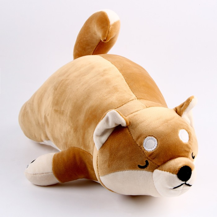 Мягкая игрушка-подушка Собака 50 см бежевый
