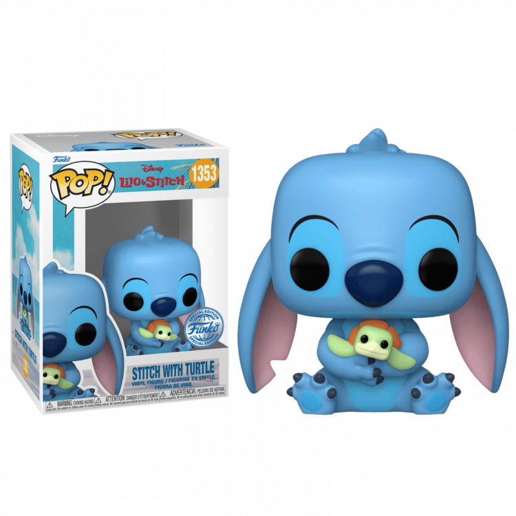 Фигурка Funko POP! Disney Lilo & Stitch Stitch with Turtle (Exc) (1353) 73608
