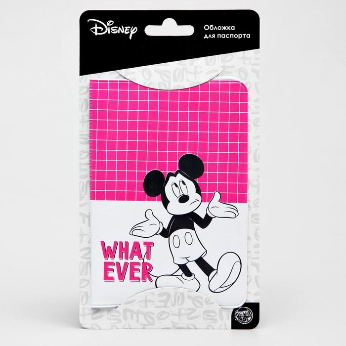 Обложка для паспорта "What ever", Микки Маус