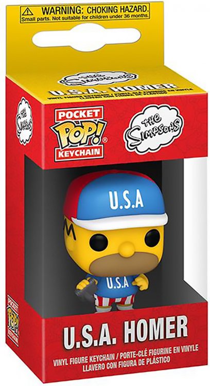 Брелок Funko Pocket POP! Keychain: Simpsons: USA Homer