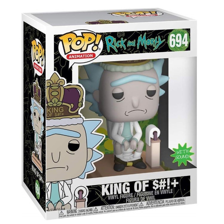 Фигурка Funko POP! Deluxe: Rick & Morty: King of $#!+ w/Sound 45437