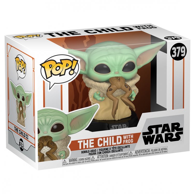 Фигурка Funko POP! Bobble: Star Wars: Mandalorian: The Child w/Frog 49932