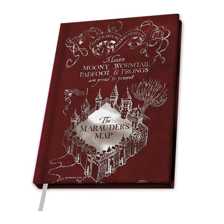 Записная книжка Harry Potter A5 Notebook Marauder's Map
