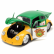 Набор Hollywood Rides Машинка с Фигуркой 2.75"+1:24 Hollywood Rides TMNT HWR VW Drag Beetle w/ Miche