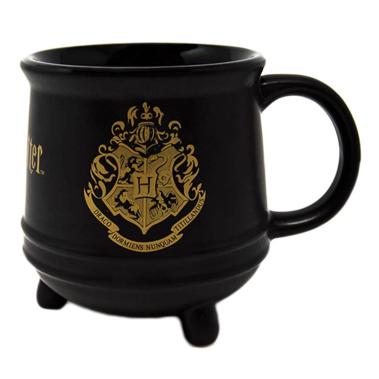 Кружка 3D Harry Potter (Hogwarts Crest) Ceramic Cauldron Mug Shaped Mug 511ml