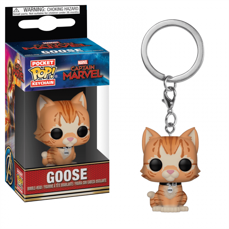 Брелок Funko POP! Keychain Marvel: Captain Marvel Goose the Cat