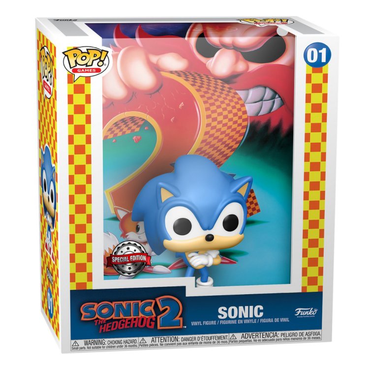 Фигурка Funko POP! Game Cover Sonic the Hedgehog Sonic (Exc) 59177