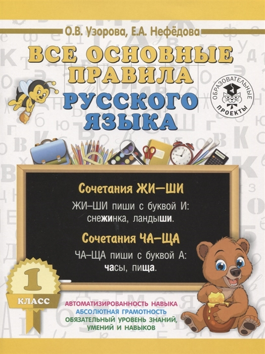Все основные правила русского языка. 1 класс