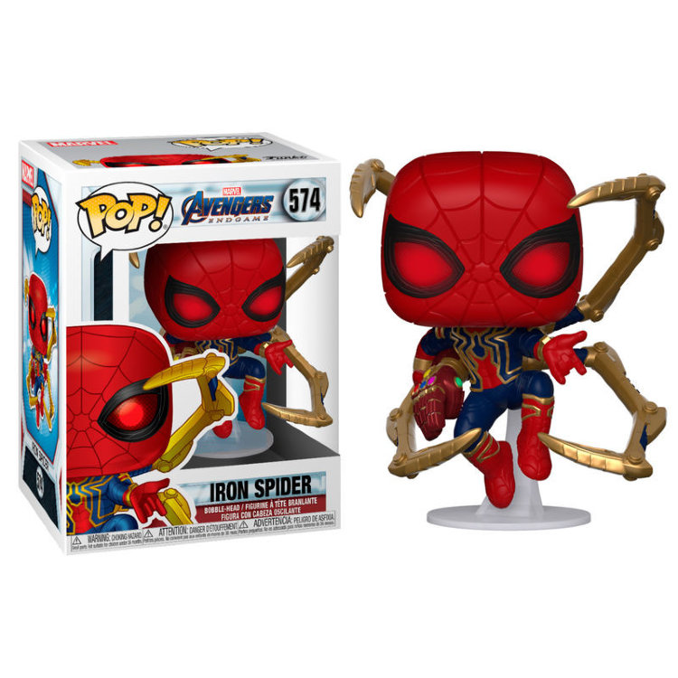 Фигурка Funko POP! Bobble Marvel Avengers Endgame Iron Spider w/NanoGauntlet (GW) (Exc) (574) 68895